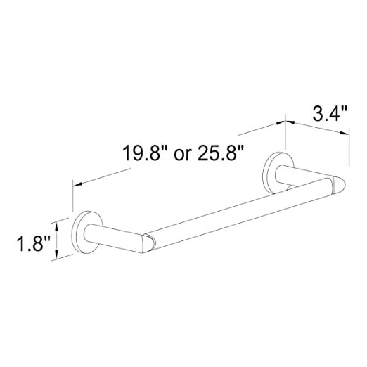 Motiv Bathroom Towel Holder (18") - View 3
