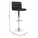 Roundhill Furniture Leather Barstool (Set of 2) - View 3