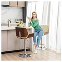 glitzhome Leather Modern Dining Chair (Set of 2) - View 2