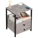 Lerliuo Metal Industrial Side End Table